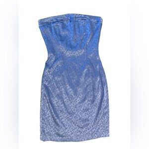 Express Strapless Floral Dress Purple Size 1/2